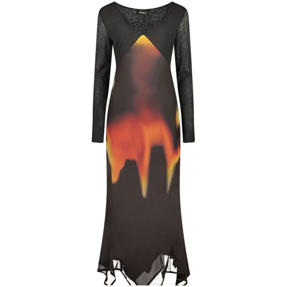 Desigual Black Polyester Women's Women's Dress